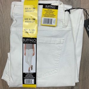 Buffalo Midrise Strtch Ankle Jeans NWT Wht S6